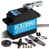 ZHITING 35KG Servomotore Digitale Coreless Ingranaggio in Acciaio Inossidabile 7.4V Coppia Elevata Impermeabile DS3235 con Braccio servo 25T per Robot per Auto RC (180 °