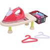 Alomejor Set di ASSE da Stiro Elettrico Giocattolo con Luci e Suoni per Bambini di 3, 4, 5, 6, 7, 8 Anni, Giocattolo Educativo per Giochi di Ruolo in Famiglia