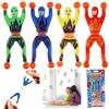 HOVUK 4x Supereroi Appiccicosi, Action Figure per Divertimento Immaginativo Arrampicandosi sui Muri, Camminatori da Finestra per Bambini 3+A, Piccoli Giocattoli Supereroi Acrobatici, Dimensioni-9,5cm