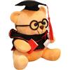 Generic Animali di peluche di laurea 2024 - Orso di laurea, Orsacchiotto laureato 7 Pollici | Laureato, Peluche con Libro e Diploma