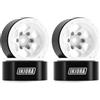 INJORA Cerchi in Alluminio con Beadlock 1.0 Offset Negativo per TRX4M Ascent18 SCX24 FCX24 1/24 1/18 RC Crawler