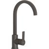 SCHOCK | Miscelatore Aquacube Monocomando con Canna Alta Squadrata Curvata, Colore Asphalt, h330