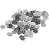 INNSPIRO Paillettes fiori argentati 20 mm. 14 g, ideale per artigianato con bambini, decorazioni e attività creative