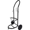 Relaxdays Carrello per bombole di Gas 5-33 kg, HLP: 102x52x60 cm, Ruote in Gomma Piena, Acciaio, Nero