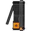 Fiskars - Taglierina portatile SureCut™ riciclata, lunghezza di taglio 30,5 cm, taglierina per carta artigianale e ufficio con linee a griglia, colore: nero