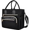 Pomodee Borsa Termica Porta Pranzo Impermeabile, Scomparto PC 15,6 (Nero)