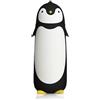HERCHR Fiaschetta Pinguino, 300 ML Bottiglia D'acqua sottovuoto vetro pinguino carina Per Bevande Calde E Fredde(Nero)
