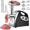 Oamger Tritacarne Elettrico, 2800 W, 3 in 1, Acciaio Inossidabile, Kubbe, Verdure e Salsicce