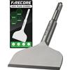 Firecore Scalpello SDS Plus, 165 mm x 75 mm, acciaio speciale 42CrMo, scalpello per piastrelle per martello SDS Plus, scalpello largo - FS22365