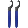 QUARKZMAN 2pz Chiave a Gancio C 38-42 Dado Shock Wrench Mandrino in Acciaio Dado con Impugnatura Antiscivolo Blu per Serraggio Tornio