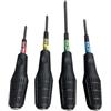 Anex Screwdriver, 4-Pack, Philips & Flat Head, Ergonomic, Stripped & New Screw Removal, Household & Woodworking Projects