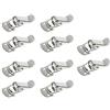 Rannb Toggle Latch Mini Size Stainless Steel Latch Catches Clamp for Toolbox, Cases, Chests - Pack of 10