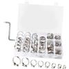 DIYEAH 80pezzi Fascetta Stringitubo in Acciaio Inox Assortiti Clip Per Tubi Flessibili e Resistente Alla Corrosione Per Applicazioni Domestiche Automobilistiche e Industriali