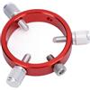 Generic Anello per Telescopio Guida Durevole Rosso a 6 Fori da 50 Mm con Vite M6 Vite da 1/4 di Pollice Comodo Accessorio per Osservare le Stelle in Lega di Alluminio