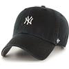 47 Brand MLB New York Yankees Base cap B-BSRNR17GWS-BK, Mens cap with a Visor, Black, One Size EU
