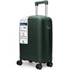 4FLY Trolley Da Viaggio Rigido Leggero L - Grande 65 cm (60L), Valigia Trolley Con Serratura TSA, 4 Ruote Doppie Spinner E Manico Telescopico In Alluminio, Bagaglio Da Stiva, Bagaglio Da Viaggio