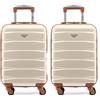 Flight Knight Valigie Rigide in ABS Leggere con 4 Ruote, da Cabina e Stiva, Approvate per oltre 100 Compagnie Aeree tra cui EasyJet, British Airways, RyanAir, Virgin Atlantic, Emirates e molte altre