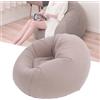 Respicefinem Poltrona pouf gonfiabile Inflate Divano gonfiabile ad aria Chair da casa e giardino sedia sdraio gonfiabile per giochi tessuto morbido e sofficeper viaggi campeggio piscina spiaggia (grigio)