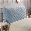 LZTET Copriletto Trapuntato All-inclusive Copri Testata In Legno Massello Letto Schienale Per Testate Comodino Decorazione Copertina Antipolvere Lavabile (Blu, 150 * 60cm)