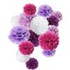 SD SPARKLING DREAM Pompon in Carta velina Fiori di Carta Perfetti per Decorazioni per Matrimonio, 15 Pezzi da 20 cm, 25 cm, 35 cm