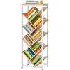 IBUYKE Libreria ad Albero a 9 ripiani,Libreria in Legno,Naturale TBC002N | Libreria Verticale per Libri/CD/Film Scaffale ad Albero per Camera da Letto Soggiorno Ufficio Domestico