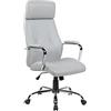 Archimede E9349H, New York Poltrona Presidenziale, Grigio, 62 x 66 x 131 cm