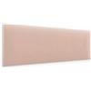 murando - Testata Letto Matrimoniale Imbottita - Rettangolo Velluto Antimacchia Qualità 20x100 cm 1 Pezzo - Testiera Letto una Piazza e Mezza - Pannelli da Parete per Bambini - Minimal - Rosa Cipria