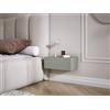 3E 3xE living.com Comodino sospeso con cassetto - frontale liscio - colore: aloe verde, 40 x 20 x 16 cm