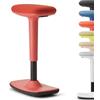TREND OFFICE Trendoffice - Sgabello da ufficio con funzione dondolo, antiscivolo, ergonomico e regolabile in altezza (50-75 cm) per una seduta sana e attiva, di Dauphin (rosso corallo)