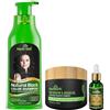 Herbishh After Color Shampoo Combo Contains Hair Color Shampoo Hair Dye 500ml Argan Oil 30ml Pro Keratin And Argan Hair Mask 100gm For Hair Straightening (Black)