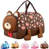 KORVANO Borsa Sportiva per Bambini, Impermeabile Borsone Piscina Sportiva, Borsa da Viaggio Ragazzi Ragazze, Weekender Borsas da Palestra per Viaggi, Fitness, Sport, 48 x 25 x 20 cm
