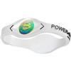 Power Balance Braccialetto per l'equilibrio Marca, Collezione Nera, Colori: Bianco e Nero, Taglia L