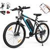 VARUN Bici Elettrica, 27.5'' Bicicletta Elettrica Uomo Donna con Batteria Rimovibile da 48V 624Wh, Autonomia di 120Km, 21 Velocità Mountain Bike Elettrica con APP, Ebike per Adulti