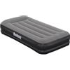 Bestway 671BT Materasso Singolo Twin Tritech con Pompa USB Incorporata, 1.91 m x 97 cm x 36 cm, Grigio