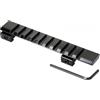 ARMERIAONLINE SINCE 1999 Slitta Picatinny Weaver, Base Rialzata da 11 mm 22 mm, Adattatore per Carabina, Nero Attacco Ottica Red DOT