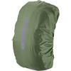 PATIKIL 15-25L Impermeabile Zaino Pioggia Copertura, Antiscivolo Zaino Copertura con Verticale Riflettente Cinghia Resta Asciutto per Escursionismo, Campeggio, Caccia, XS, Oliva