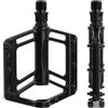 Kaslaider Pedali Bici, Pedali MTB, Pedali Flat 9/16 Pollice, Lega D'Aluminio Antiscivolo, Leggeri Piattaforma Larga Pedals Bici Nero