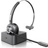 CSL Cuffie wireless CSL mono, Bluetooth, stazione di ricarica, cuffie con microfono flessibile