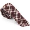 Suitsupply Uomo Cravatta 150 X 8 CM Rosso Vino Quadri Pointed-End Formale