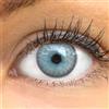 GLAMLENS Lenti a contatto colorate grigie (Limone FE Ice Gray) - con porta lenti a contatto - grigio naturali in silicone idrogel - 2 pezzi - DIA 14,50 senza correzione 0.00 diottrie lente a contatto
