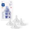 MAM Tettarelle taglia 3, set di 4, flusso rapido, a partire da 4 mesi, adatto a tutti i biberon MAM, in silicone SkinSoft | Accessori per bambini