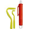 Schwertkrone® Set di 3 pinze per zecche [plastica] - pinze per zecche per cani, gatti e umani - pinzette per zecche uomo e animale - gancio per cani - Sollevatore zecche - Set di 3 pezzi