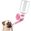 Andiker Erogatore di Acqua per Animali Domestici Senza Gocce, Bottiglia per Cani e Gatti con Beverino per Canile, Alzabile e Abbassabile per l'Acqua Potabile (Rosa)
