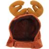 WOONEKY Cappellino Natalizio per Animali Domestici, Copricapo Corna, Costume da Festa per Animali di Dimensioni Ridotte, Accessorio Decorativo per Natale e Carnevale
