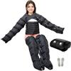 Generic Pressoterapia Linfodrenaggio Gambe, Addome E Braccia per Casa, Nero XXL | Presso Terapia Gambe Linfodrenante, Apparecchio Massaggiatore per Recupero Sportivo e Relax Quotidiano, 6 Camere, 30-240 mmHg