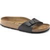 NATURAL LOOK Birkenstock Madrid Black Birko Flor N.37 - Narrow Fit ( Calzata Stretta)