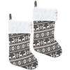 HEITMANN DECO Stivali di Babbo Natale, Grigio/Bianco, Set da 2