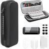 Generic Carrying Case, Protective Hard Shell Portable Travel Case, Built-in Game Cartridge Holder, Stand Cover