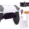 eXtremeRate Rise4 V3 Remap Kit Programmabile per ps5 Controller Joystick BDM-030/040/050,4 Tasti Aggiuntivi Palette Cover Posteriore Grip Gommato,Back Button Attachment per Joypad-Bianco
