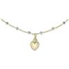 Holyart Collana Amen argento 925 Sacro Cuore oro cristalli